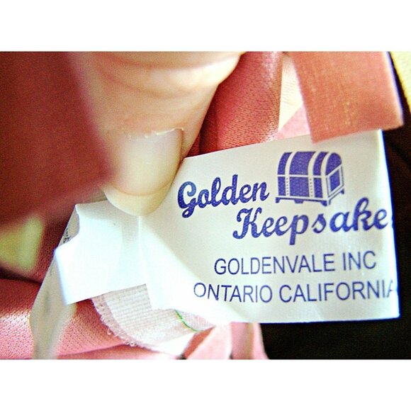 Golden Keepsake Native American Porcelain Doll Dressed Collector Vintage Sz 17" - Picture 11 of 12